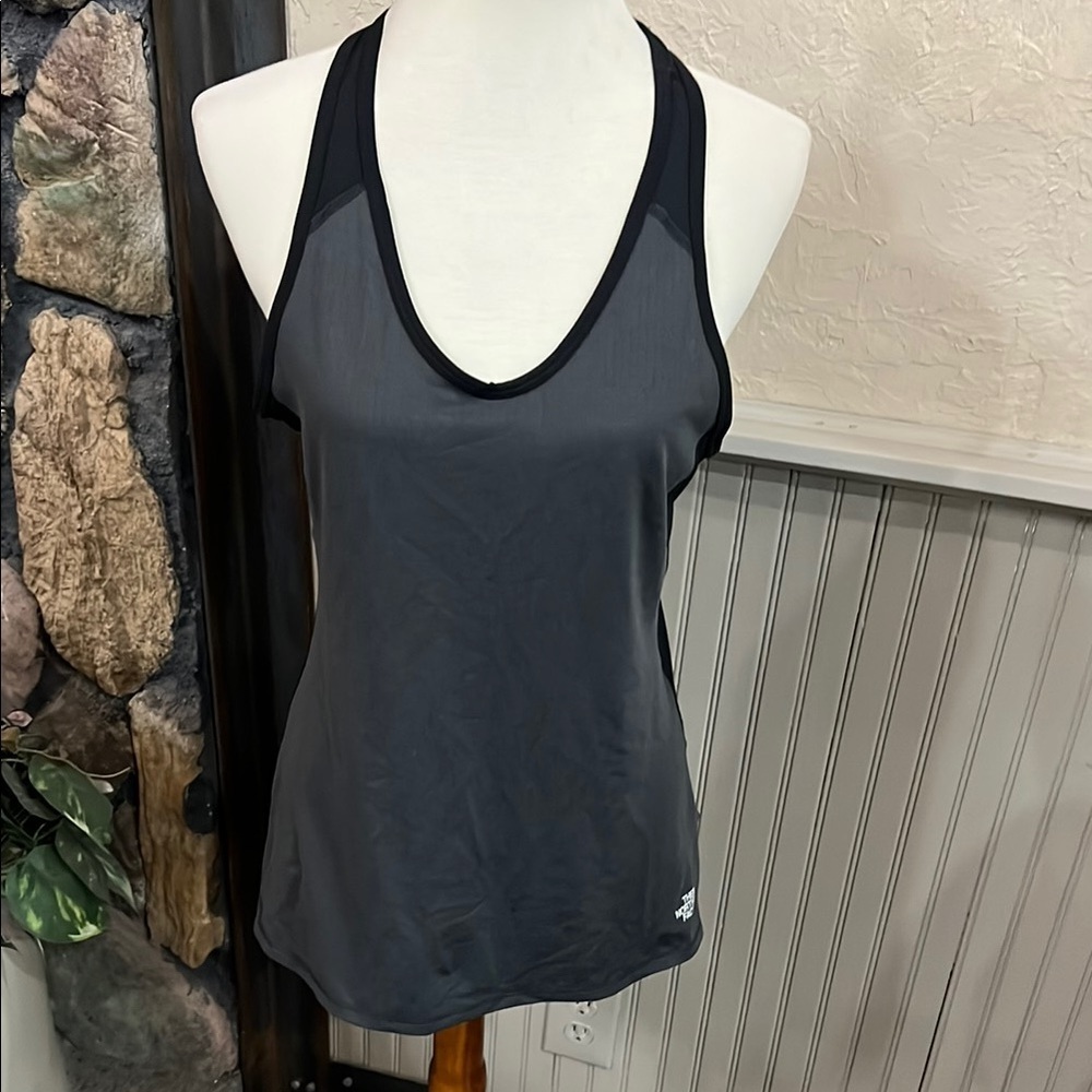 The North Face Women's Charcoal and Black Tank Top